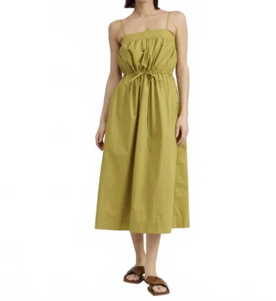 En Saison Sleeveless Tie-waist Midi Dress In Green In Green