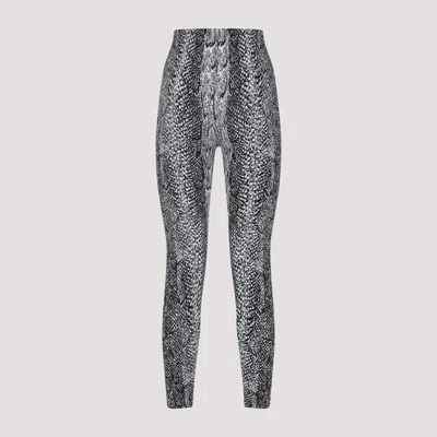 Wolford Python Print High Waist Leggings In Gray
