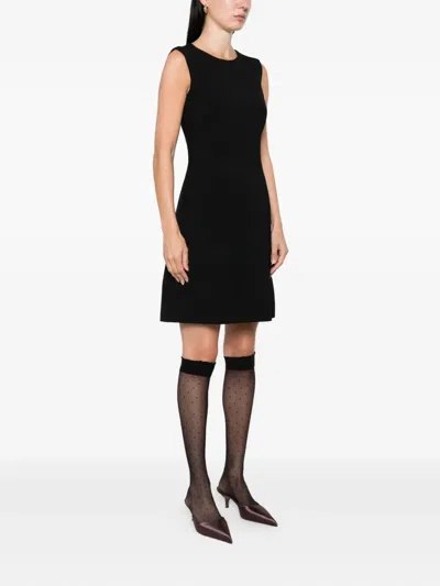 Dolce & Gabbana Leopard-print Lining Sleeveless Mini Dress Clothing