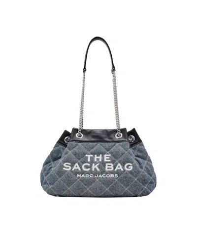 Marc Jacobs The Quilted Denim Chain Sack Bag