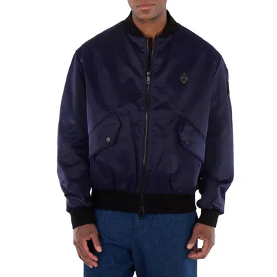 A-cold-wall* A Cold Wall Logo- Patch Bomber Jacket In Blue