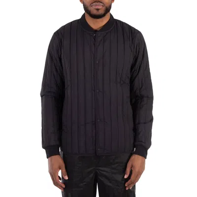 Rains Banja Quilted Liner Bomber Jacket In Black