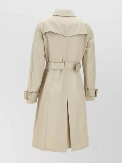 Herno Delon Detta Double Breast Trench Coat Clothing In Neutral
