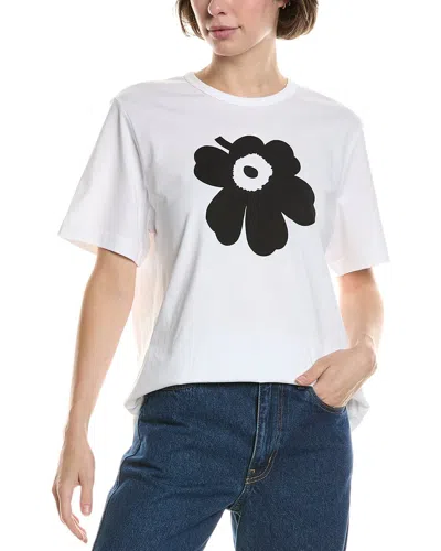 Marimekko Erna Ii Unikko Placement T-shirt In White