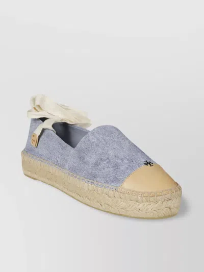 Tory Burch Cap-toe Espadrille With Woven Jute Sole