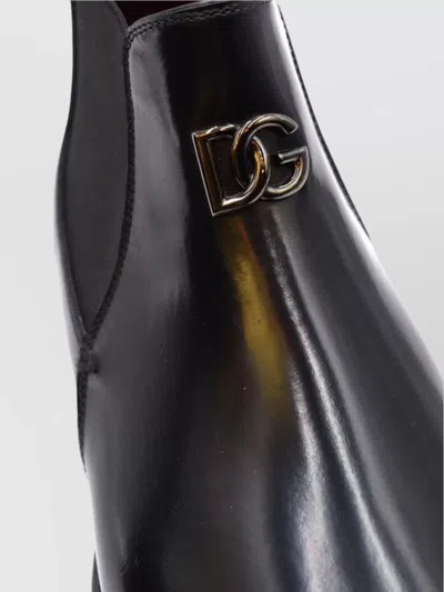 Dolce & Gabbana Side Panel Pointed Toe Ankle Boot