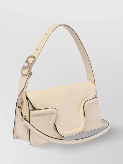 Valentino Structured Shoulder Bag Contrast Edging