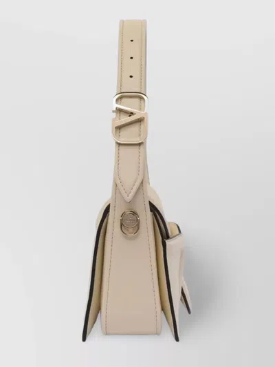 Valentino Structured Shoulder Bag Contrast Edging