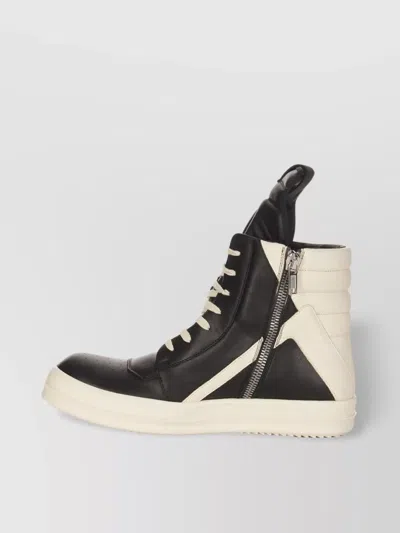 Rick Owens Geometric Panel High-top Sneakers