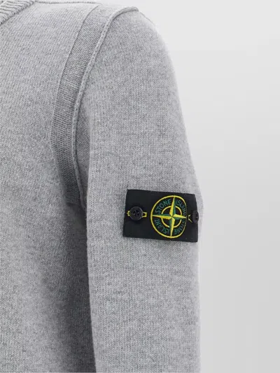 Stone Island Lightweight Wool Crew Neck Sweater With Raglan Sleeves Clothing