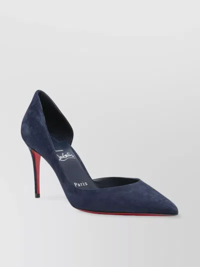 Christian Louboutin Pointed Toe Suede Finish Pumps