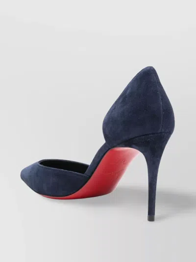 Christian Louboutin Pointed Toe Suede Finish Pumps