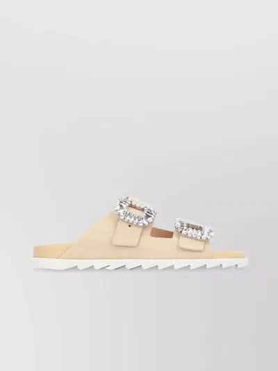 Roger Vivier Women Slidy Viv Strass Buckle
