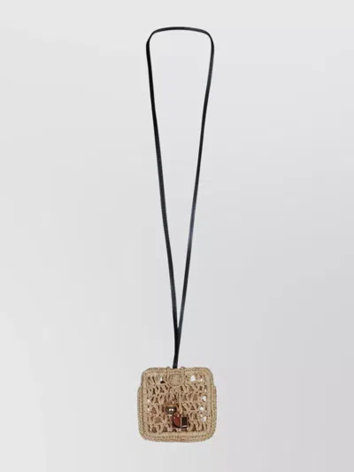 Jacquemus Woven Rectangle Necklace Strap