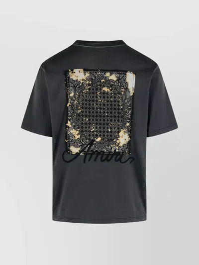 Amiri Men Cotton T-shirt With Embroidery