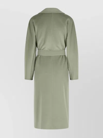 Max Mara Lady Virgin Wool And Cashmere Coat In Green