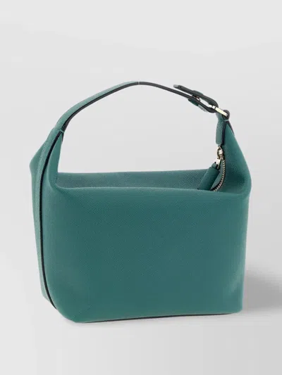 Valextra Mini Handbag Adjustable Strap Textured Finish