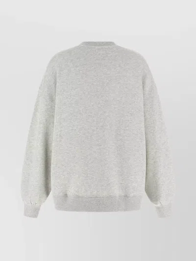 Rotate Birger Christensen Oversized Cotton Crew Neck Sweatshirt