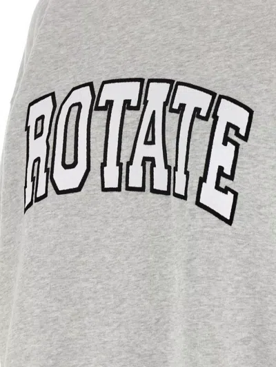 Rotate Birger Christensen Oversized Cotton Crew Neck Sweatshirt