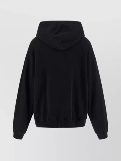 Rotate Birger Christensen Heavy Cotton Sweatshirt With Hood And Pouch Pocket