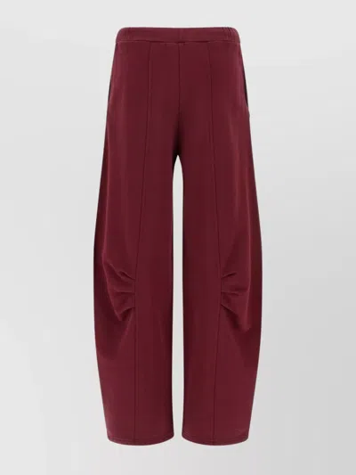 Rotate Birger Christensen Joggers Featuring Elastic Waistband And Side Pockets In Red