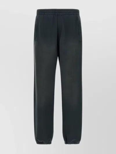 Golden Goose Black Niccol Joggers In Green