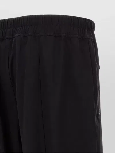 Fear Of God Elastic Waistband Trackpant Joggers With Side Zip Pockets In Black