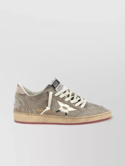 Golden Goose 'star Emblem' Perforated Sneakers With Metallic Accent