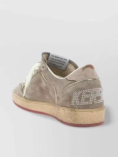 Golden Goose 'star Emblem' Perforated Sneakers With Metallic Accent