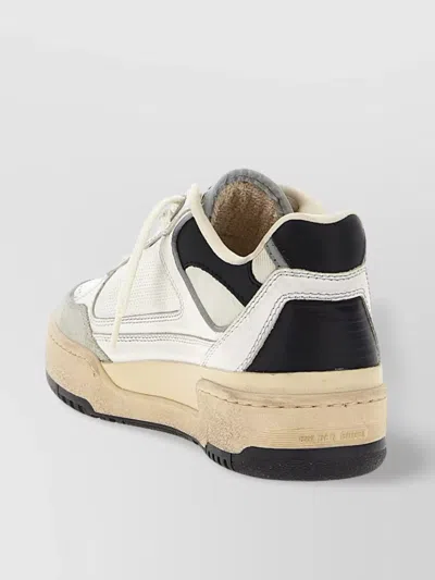Golden Goose Forty2 Leather Sneakers With Black Star And Heel Tab