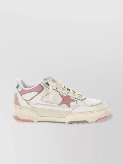 Golden Goose Womens  Forty2 Branded Leather Low-top Trainers In Multi
