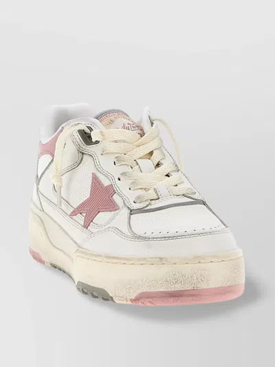 Golden Goose Womens  Forty2 Branded Leather Low-top Trainers In Multi