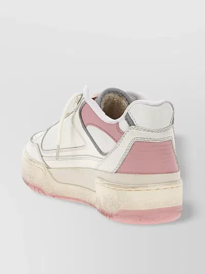 Golden Goose Womens  Forty2 Branded Leather Low-top Trainers In Multi