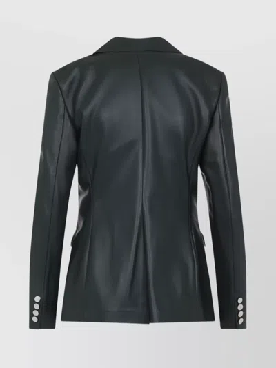 Ralph Lauren Parker Blazer Lamb Leather Jacket In Green