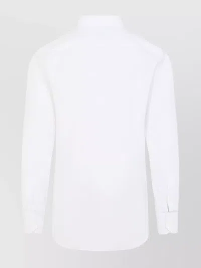 Brioni Linen Button-up Shirt In White