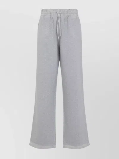 Prada Cotton Fleece Wide Leg Trousers