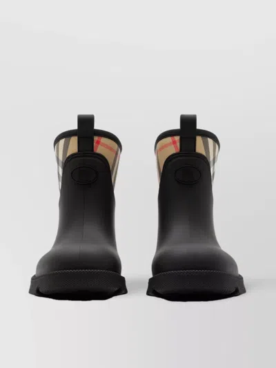 Burberry Women Marsh Stamp Rubber Ankle Boots In Multi