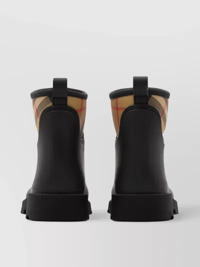 Burberry Women Marsh Stamp Rubber Ankle Boots In Multi