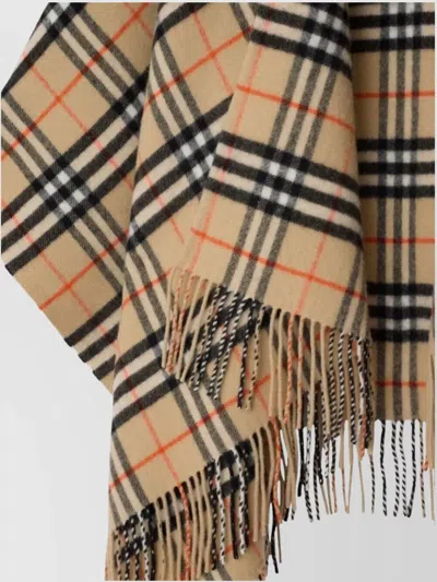 Burberry Check Wool Cashmere Cape Accessories