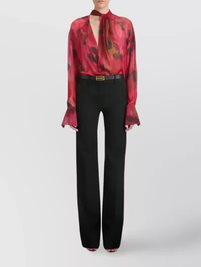 Victoria Beckham Tailored Straight Leg Trousers In Black