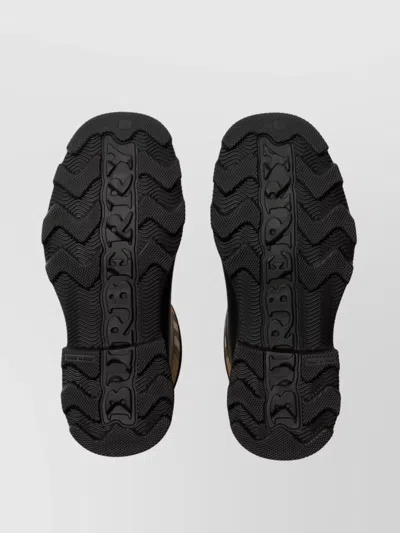 Burberry Women Marsh Stamp Rubber Ankle Boots In Multi