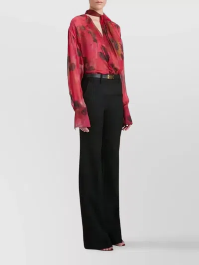Victoria Beckham Tailored Straight Leg Trousers In Black