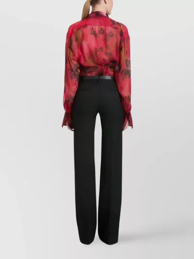 Victoria Beckham Tailored Straight Leg Trousers In Black