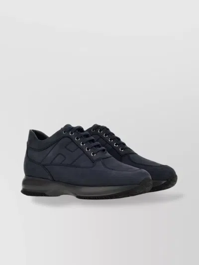 Hogan Hyperactive Low-top Sneakers Rubber Sole In Blue