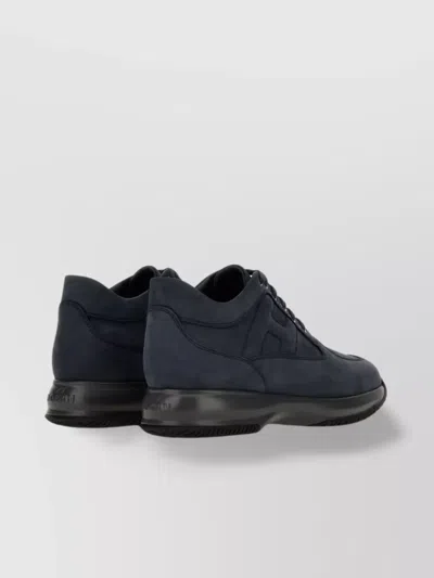 Hogan Hyperactive Low-top Sneakers Rubber Sole In Blue