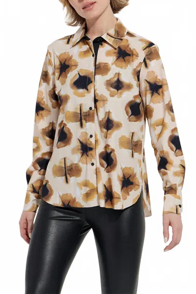 Lyssé Connie Slim Button Down Shirt In Multicolor In Multi