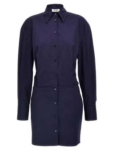 Attico Tailored Mini Chemisier Dress With Button Closure