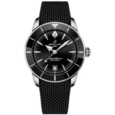 Breitling Superocean Heritage Automatic 42 Black Dial Rubber Strap Men's Watch Ab3111241b1s1
