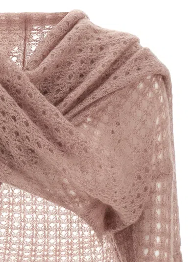 Fabiana Filippi Scarf Cardigan Sweaters And Cardigans Pink