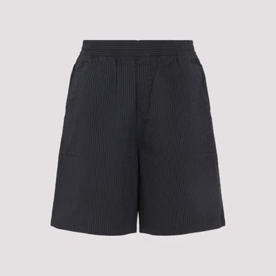 Carhartt Wip Embroidered Cotton Toland Short In Black